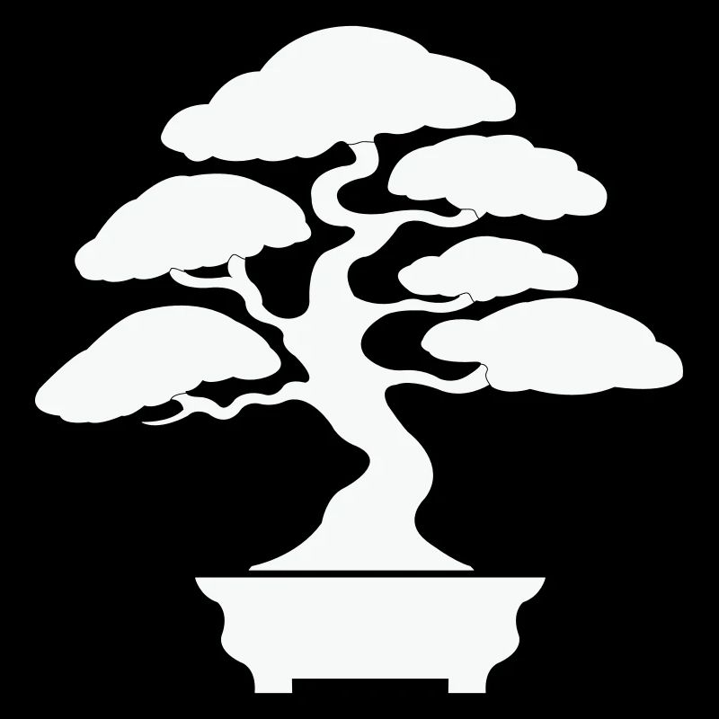 Zen Bonsai Silhouette
