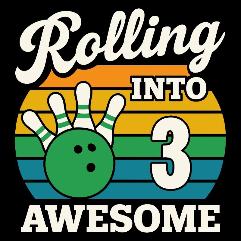 Rolling Into 3 Birthday Design