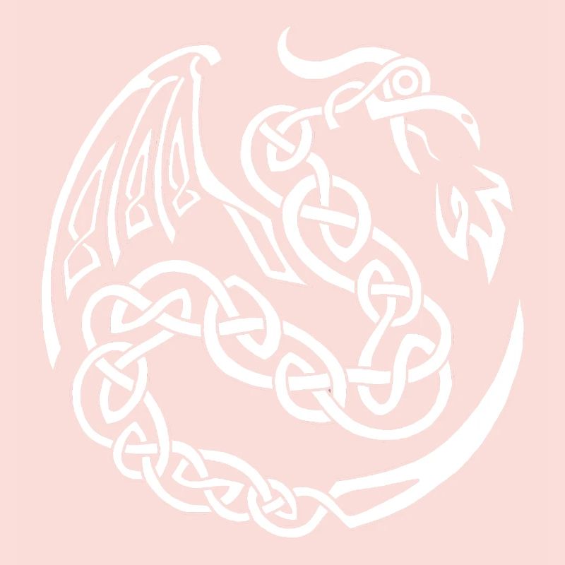 Dragon celte blanc