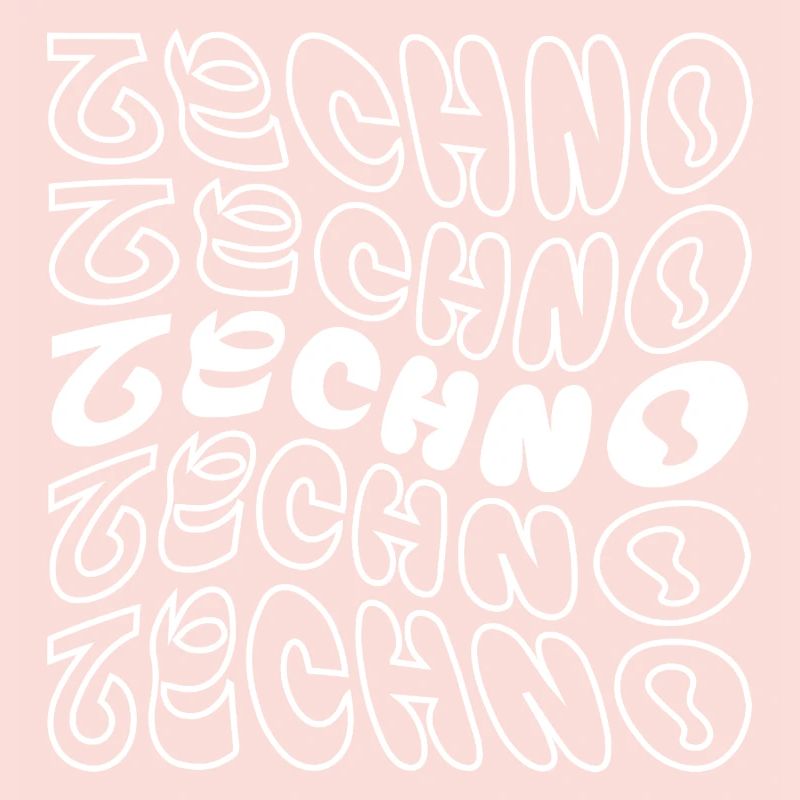 conception de logo géométrique ondulé techno
