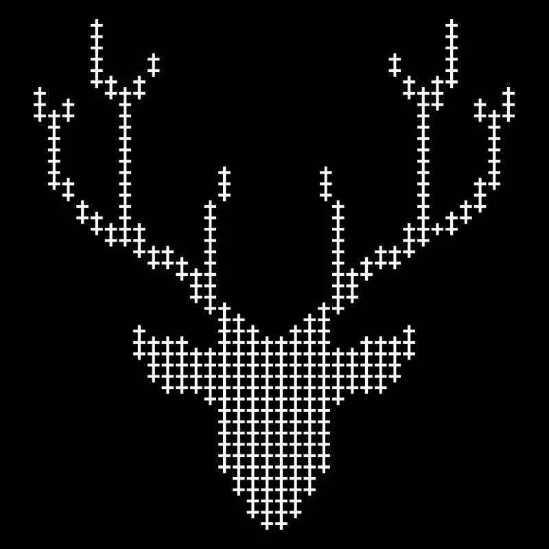 Pixel Deer-Geweihe
