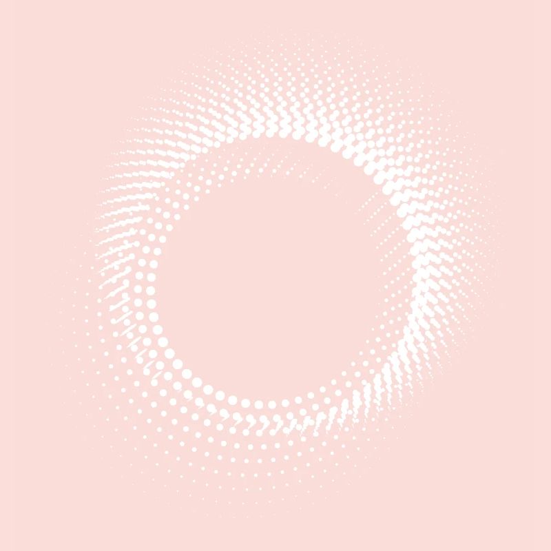 Spirale en points concentriques
