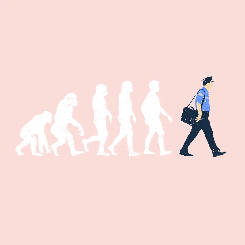 Postman evolution gift job occupation post letter