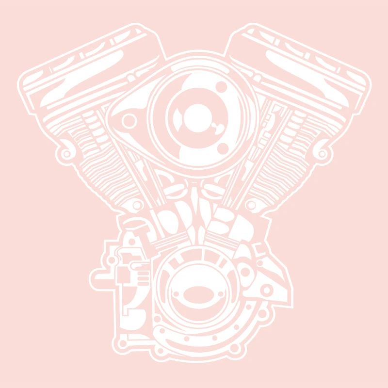 Motorcycle Engine / Engine 01_white