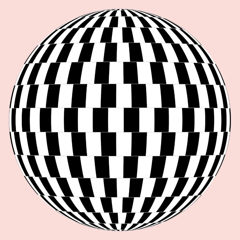 Boule formes abstraites idée cadeau