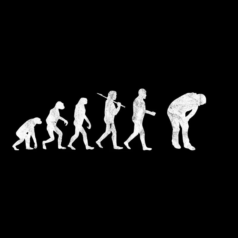 Ausser Puste Evolution Lustige Bilder Geschenk