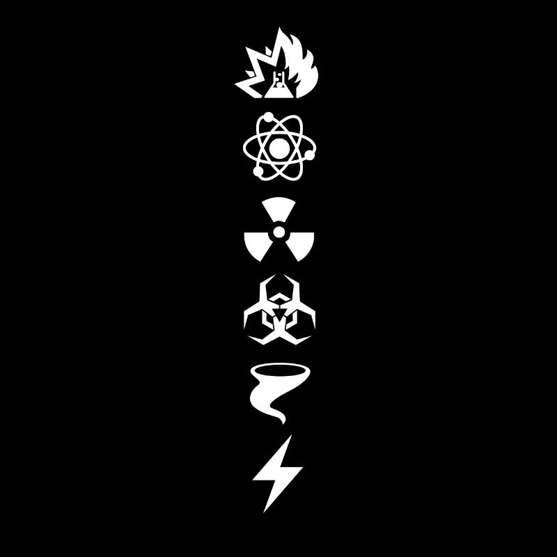 Mad Scientists Experimenting White Logos