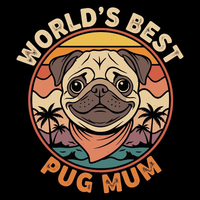Weltbeste Pug Mum