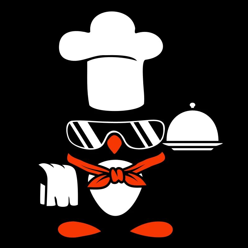 Penguin Chef Chef Chef Hat Lunettes de soleil de cuisson