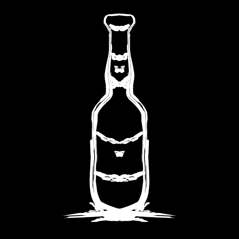 Conception de bouteille simple en blanc