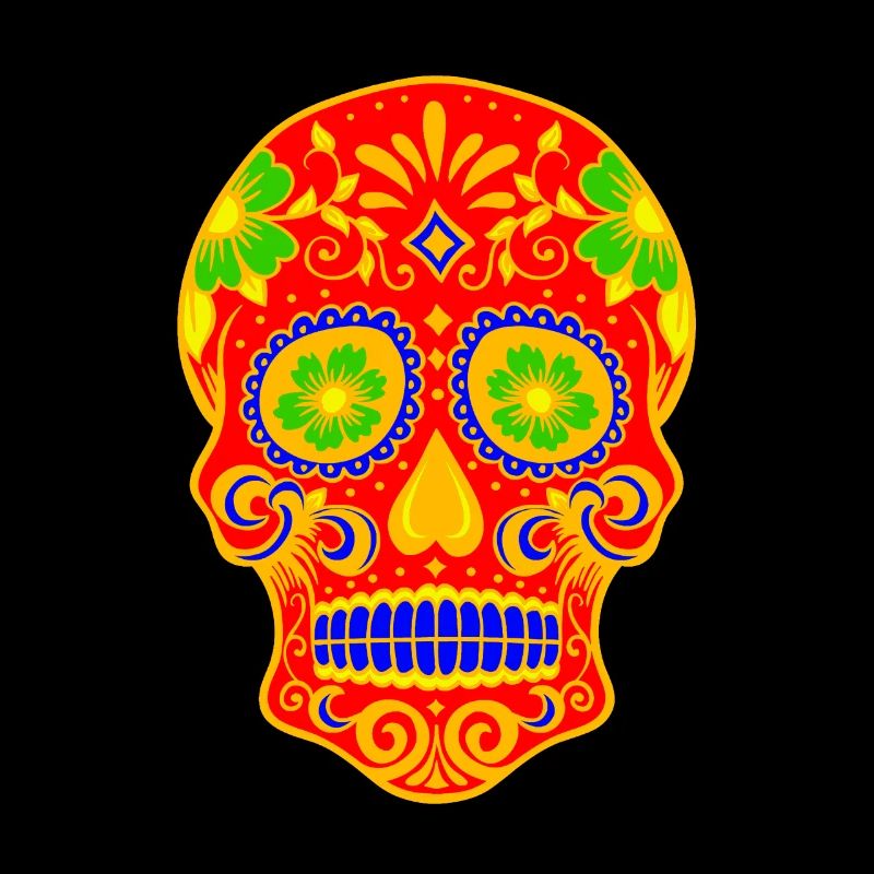 Ancient Skull Art Design