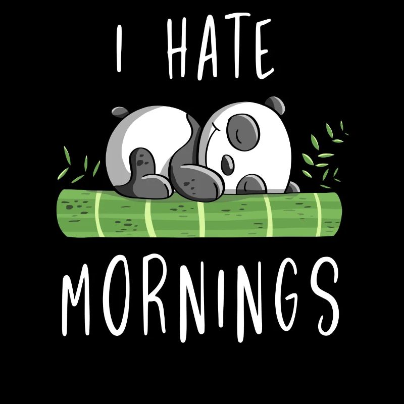 I Hate Mornings - Bamboo Panda Bear - Comic