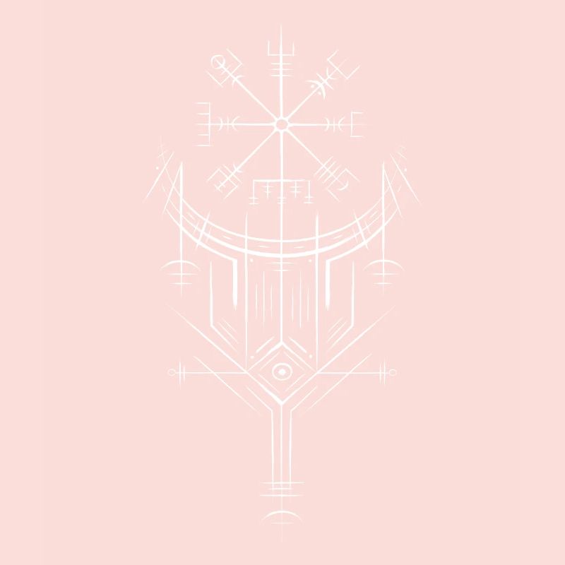 Vegvisir Runes Compass - Germanic Celts Vikings