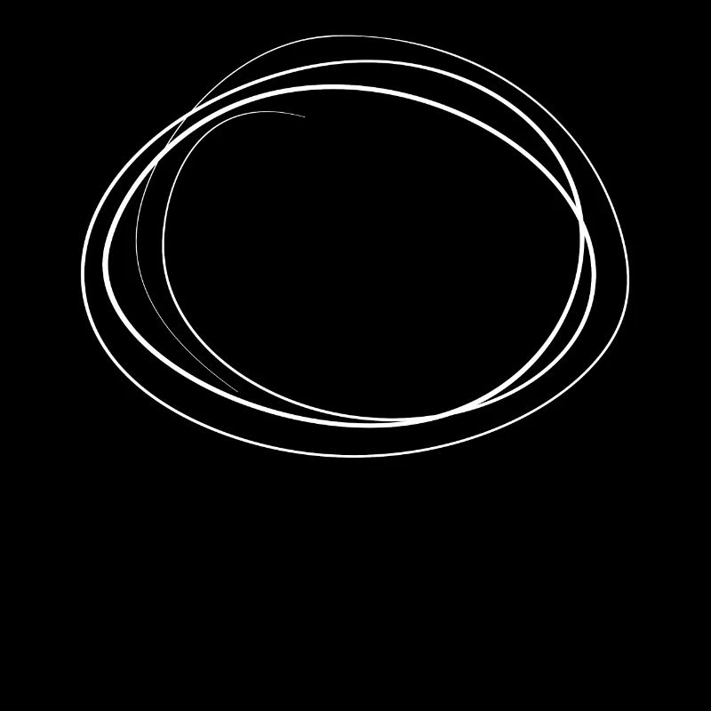 Cercle blanc abstrait