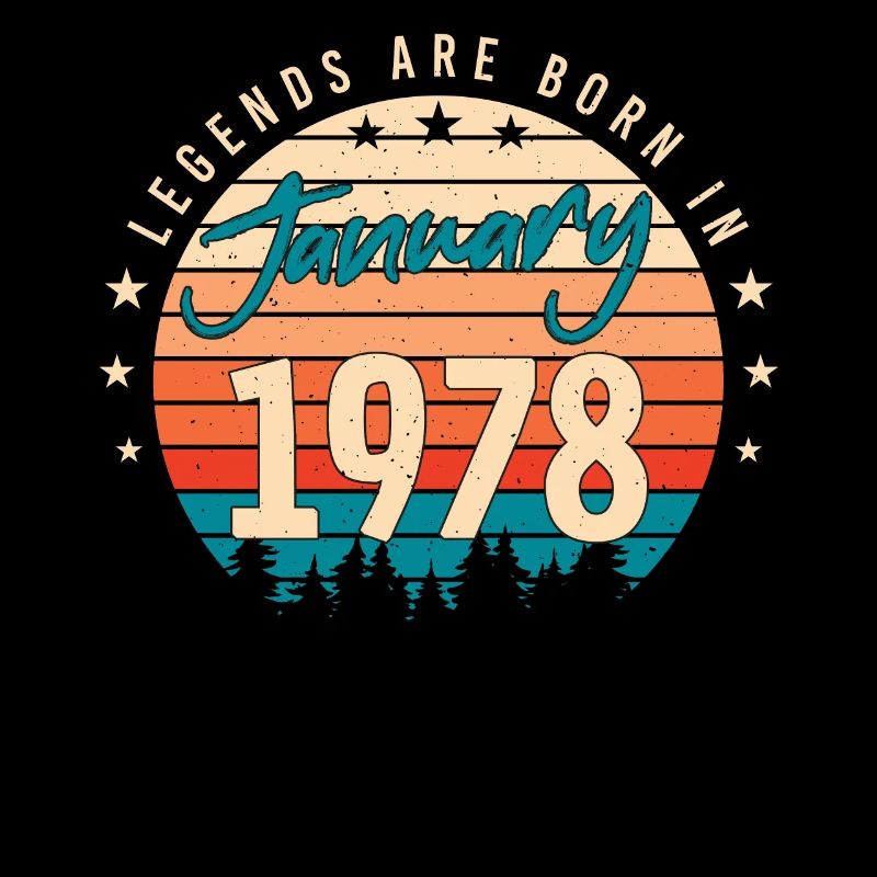 Janvier 1978 Retro Legend