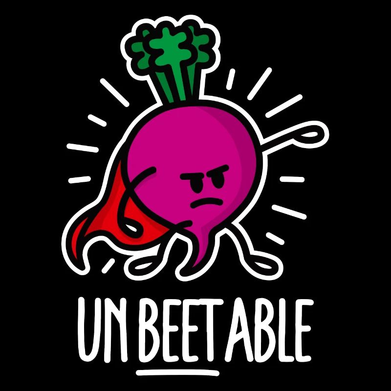 Drôle de betterave Betterave Super-héros Jeu de mots Dessin animé
