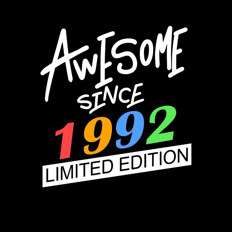 1992 - Né 1992 - Année de naissance 1992