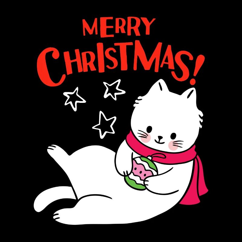 Joyeux chat de Noël, drôle de dicton de Noël