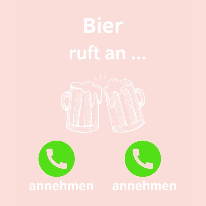 Bier ruft an - annehmen oder annehmen?
