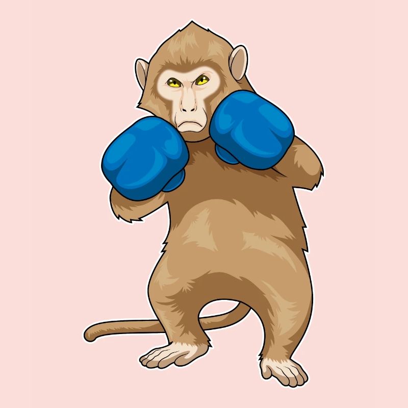 Monkey Boxer Gants de boxe Boxe Boxe