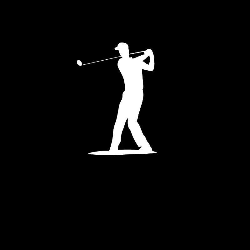 Golfer Tee Silhouette - Design pour hommes