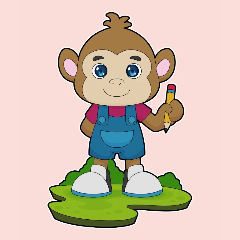École de crayons Monkey Student