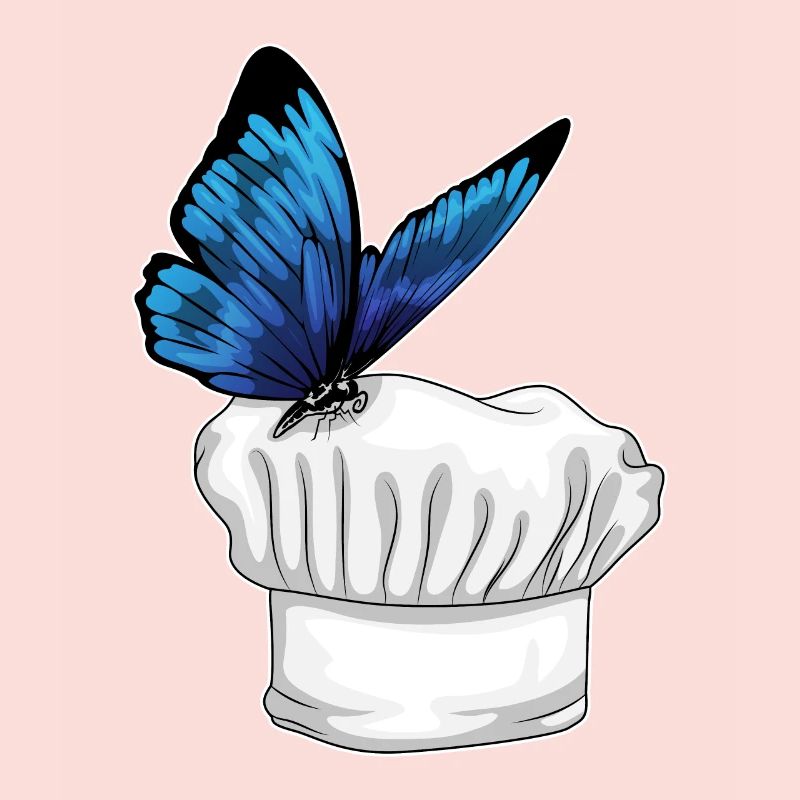 Cuisson du chapeau papillon Chef Chapeau