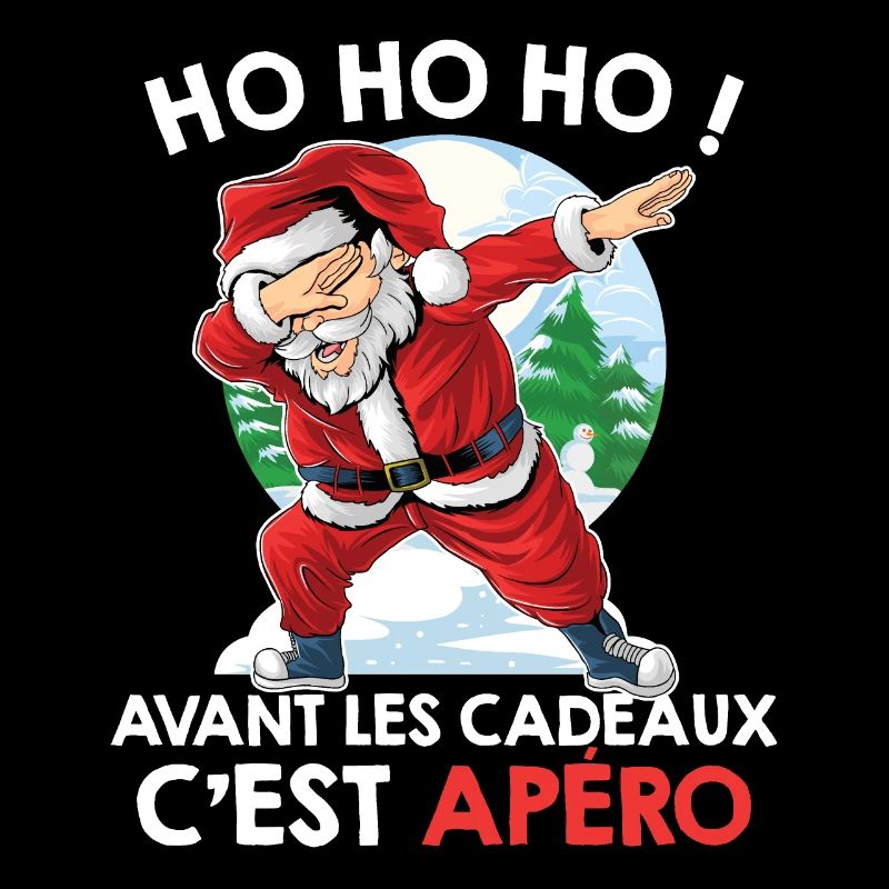 AVANT LES CADEAUX C EST APÉRO PULL MOCHE NOEL