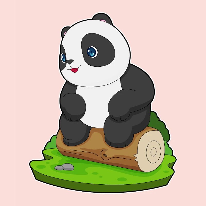 Tronc d’arbre de panda