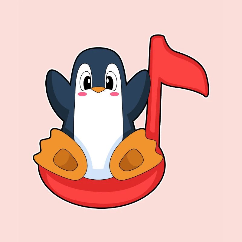 Note musicale du Pingouin