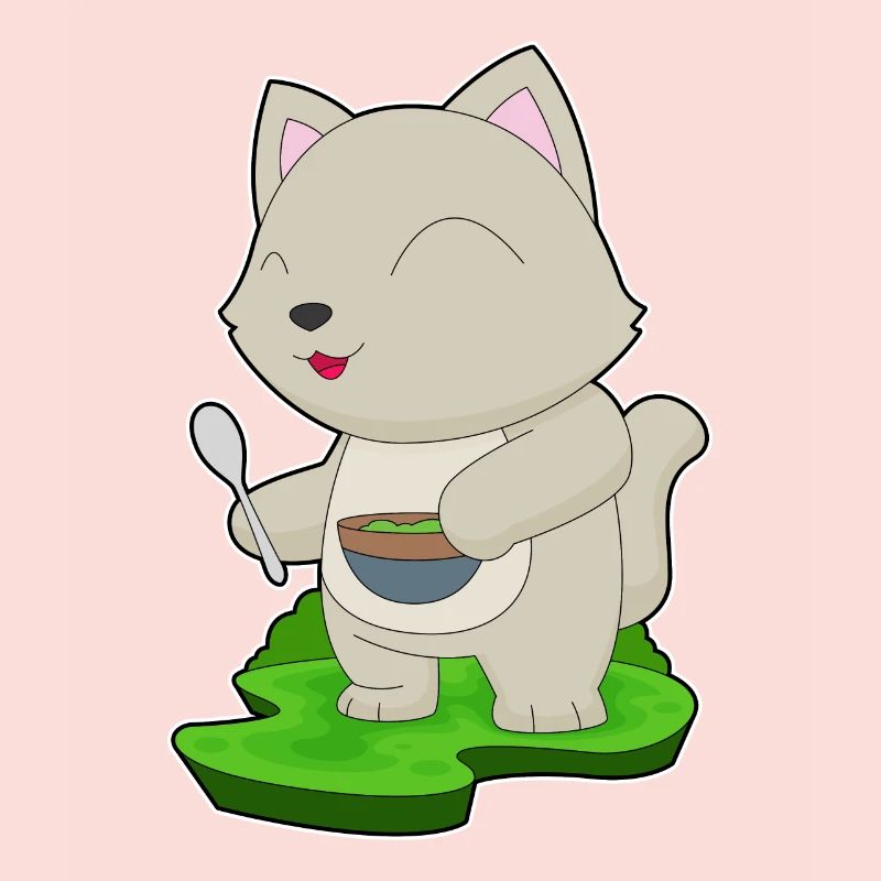 Cuisson dans un bol de cuisson pour chats
