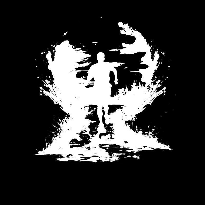 Dessin de garçon marathon