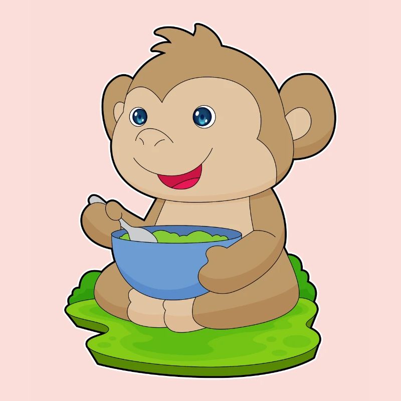 Cuisson dans un bol de cuisson pour singes