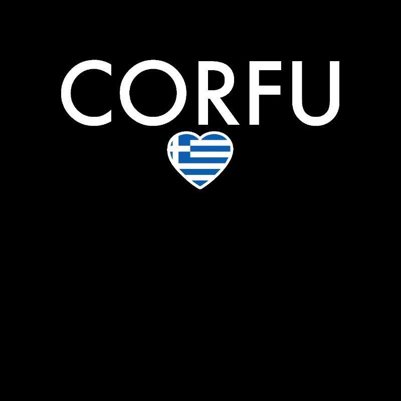 Corfou Grèce Drapeau grec Grec