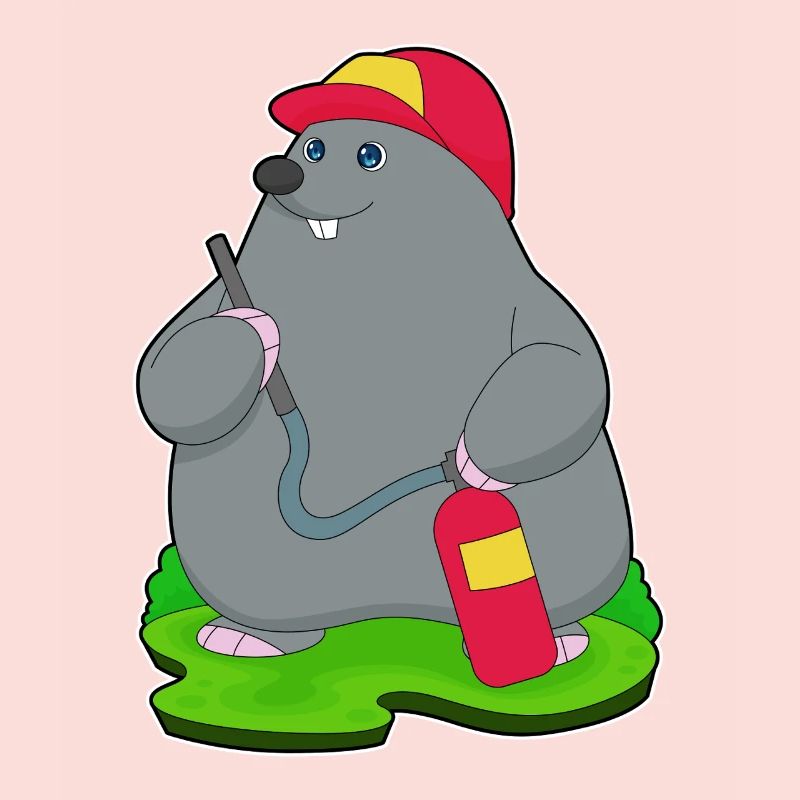 Mole Firefighter Fire Extinguisher