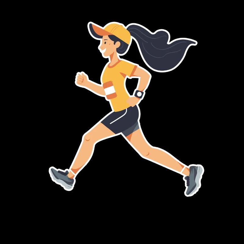 Bande dessinée de coureur