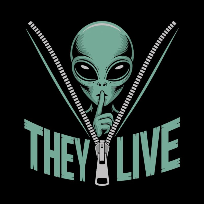 Extraterrestre dans une fermeture éclair – ils sont vivants