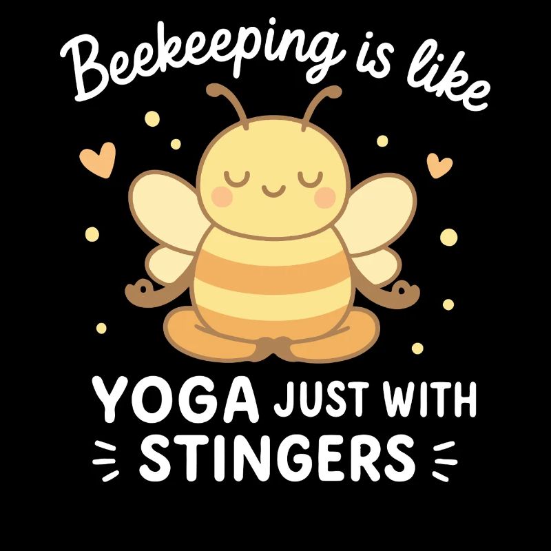 Bee Beekeeper Yoga Juste avec des dards