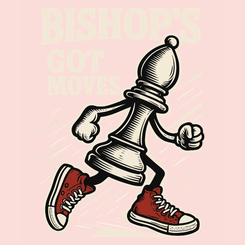 Bishop's Got Moves Chess Player Board Game