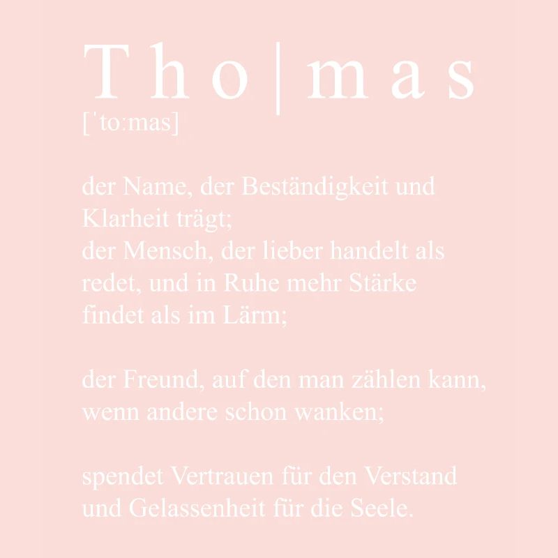 Thomas Définition Typographie