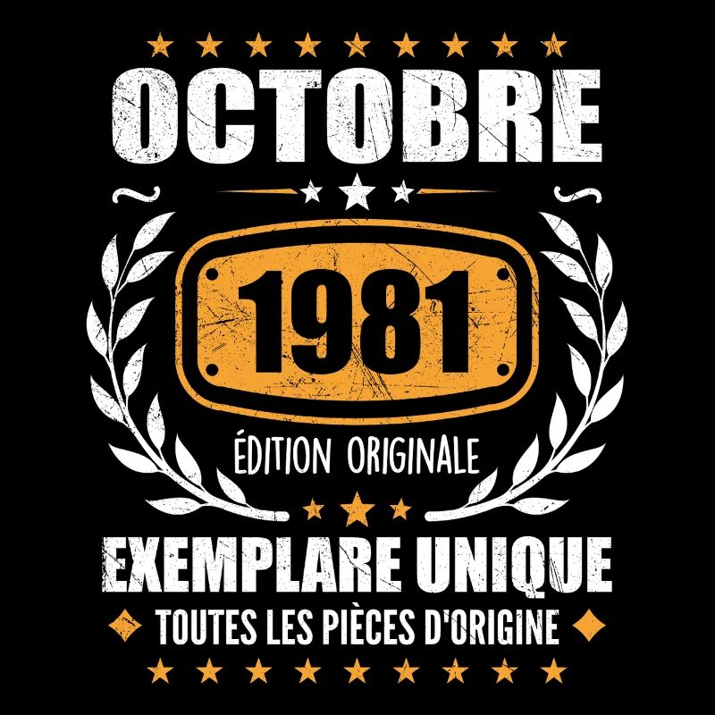 Vintage Octobre 1981, Cadeau Rétro Octobre 1981