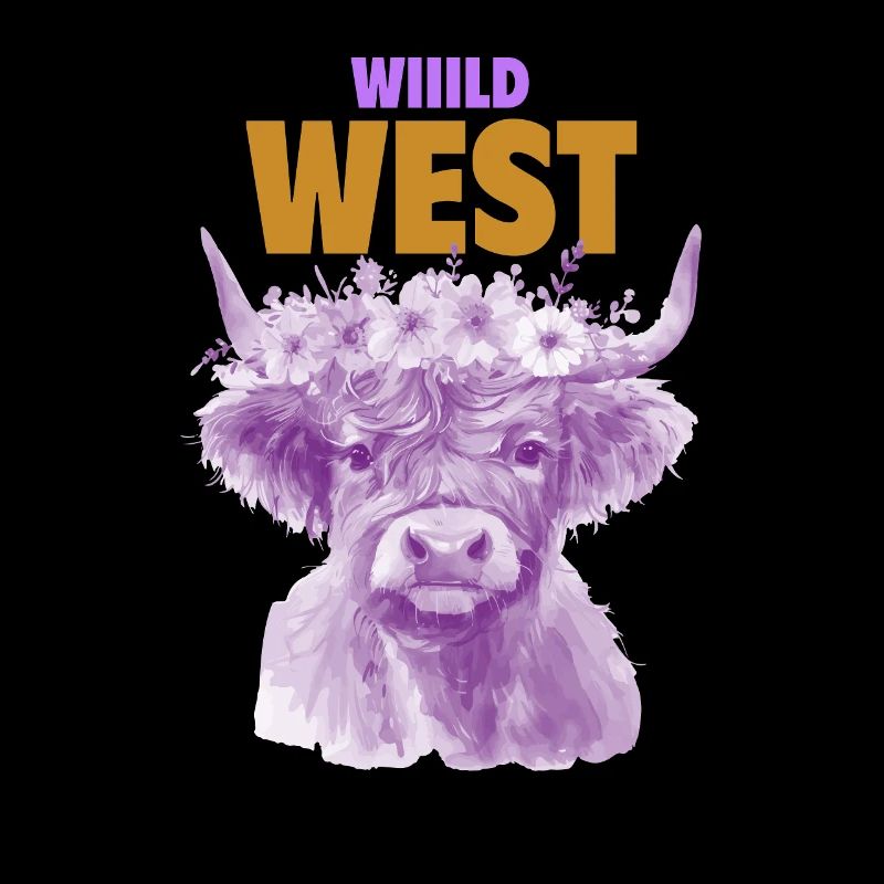 VACHE VIOLETTE DU SAUVAGE OUEST