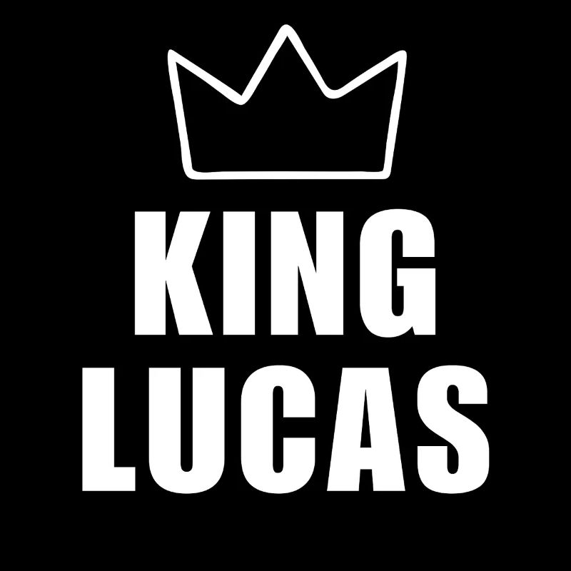 Lucas Name mit Buchstabe L - King Crown Hemd
