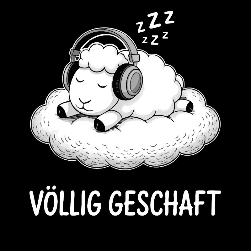Völlig geschafft geSchaft Schaf Design