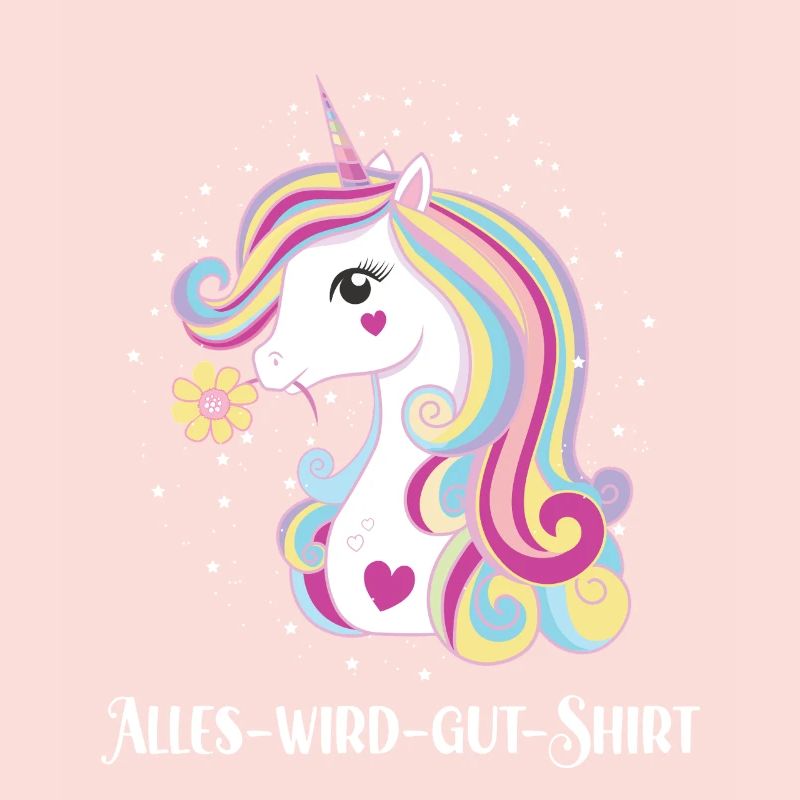 Alles Wird Gut Wunsch Einhorn Genesung Motivation