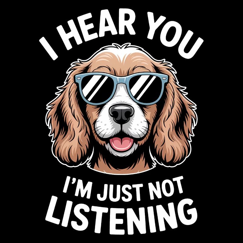 Cocker Spaniel faisant une blague Cadeau de cocker spaniel