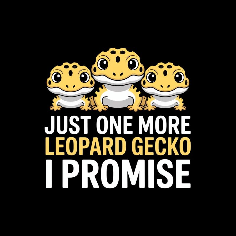 Prometteur du trio de gecko léopard
