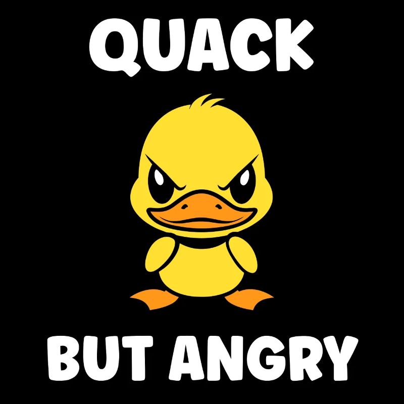 Furious Duck Cartoon