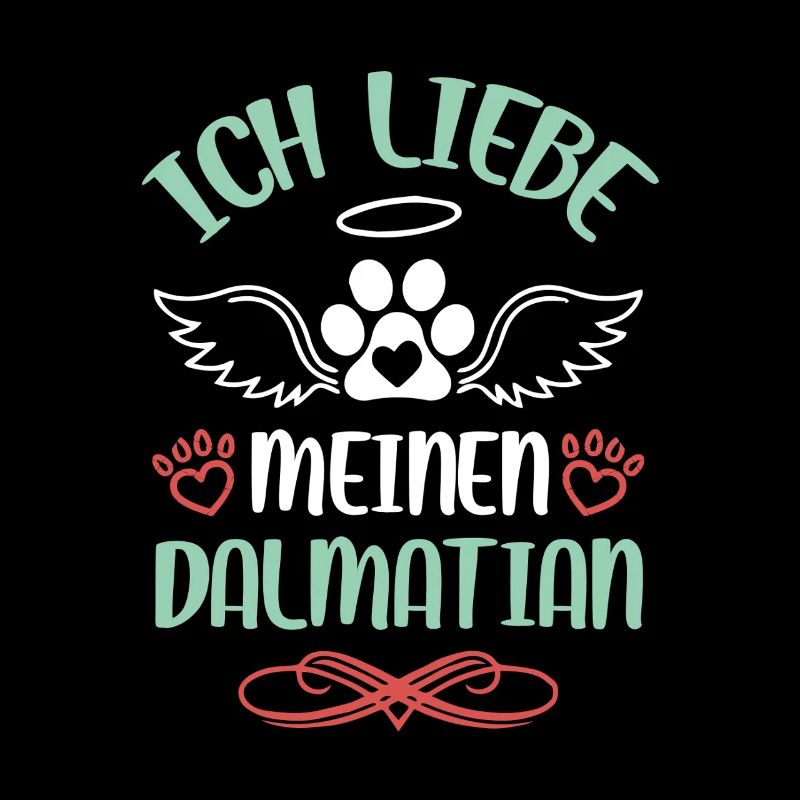 Ich liebe Dalmatian Engel