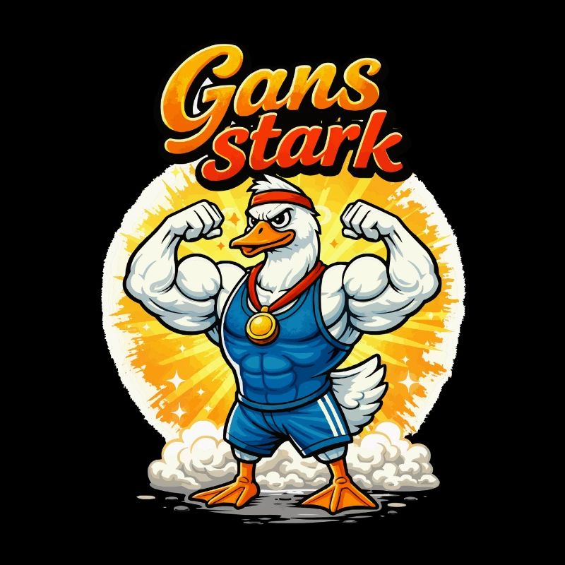 Gans Stark Muskelheld